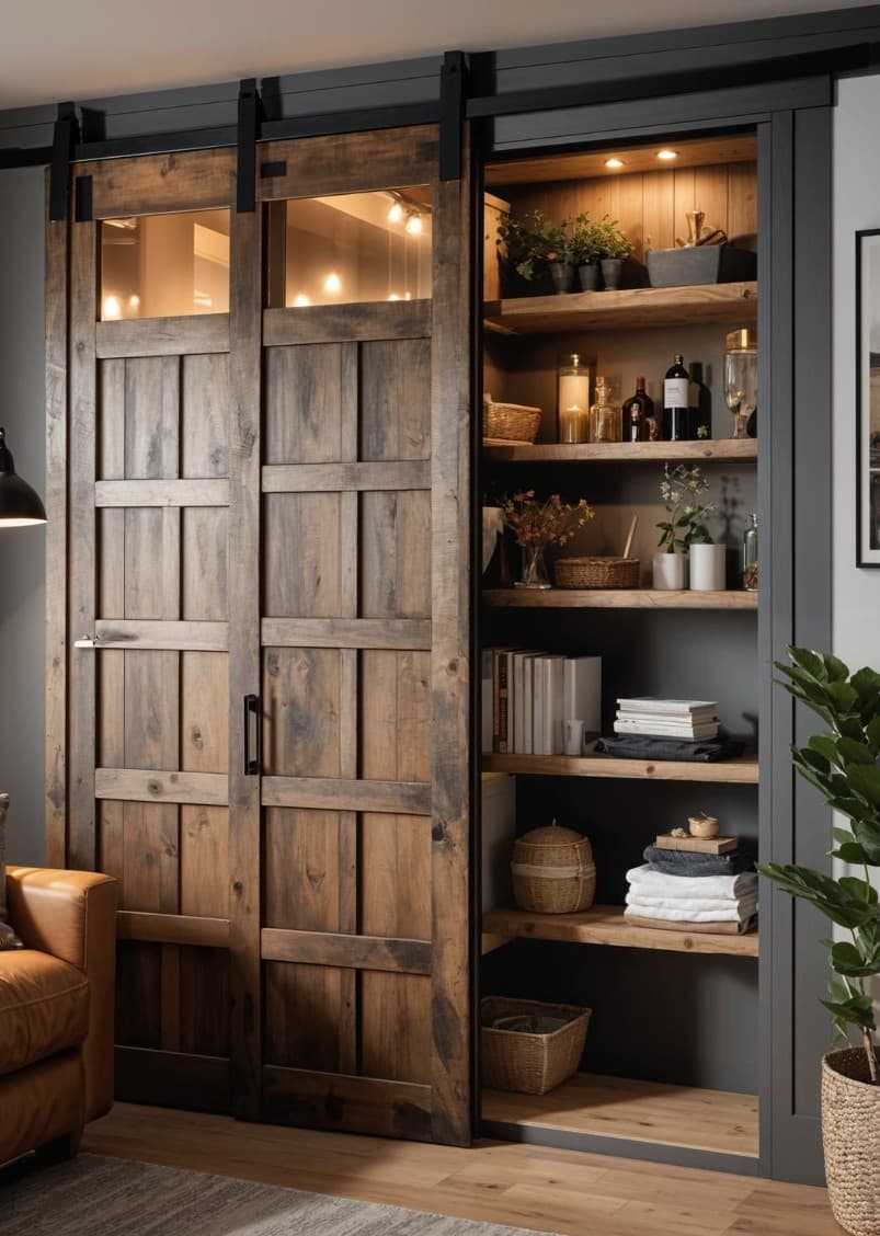 Hidden Storage Behind Barn Doors: The Best Kept Secret in Interior Design