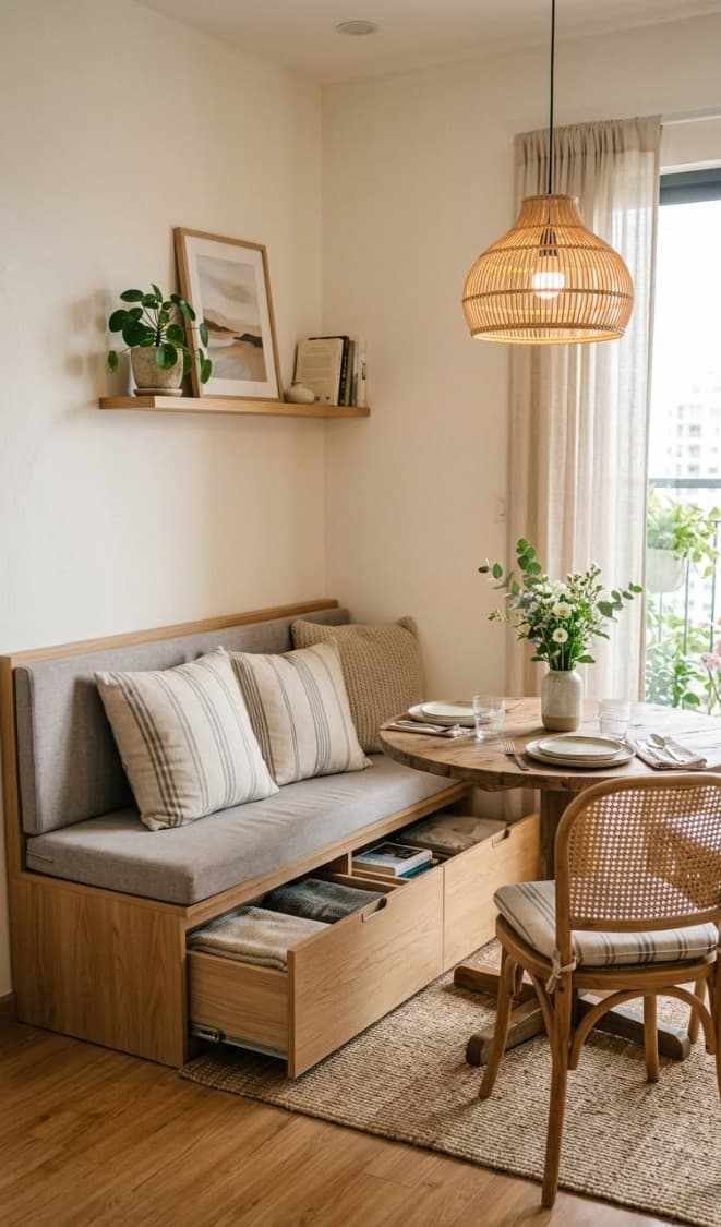The Built-In Banquette Dining Nook: Maximum Storage, Minimum Footprint