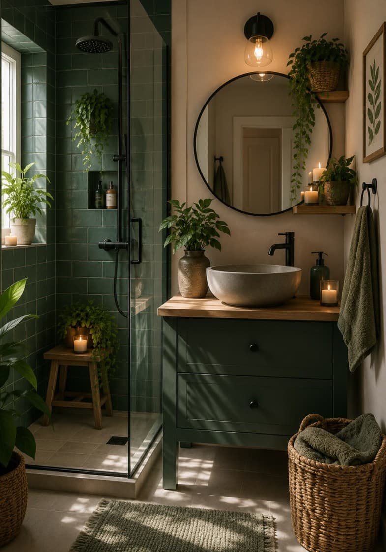 The Dark Botanical Bathroom: How to Create a Moody, Plant-Filled Retreat