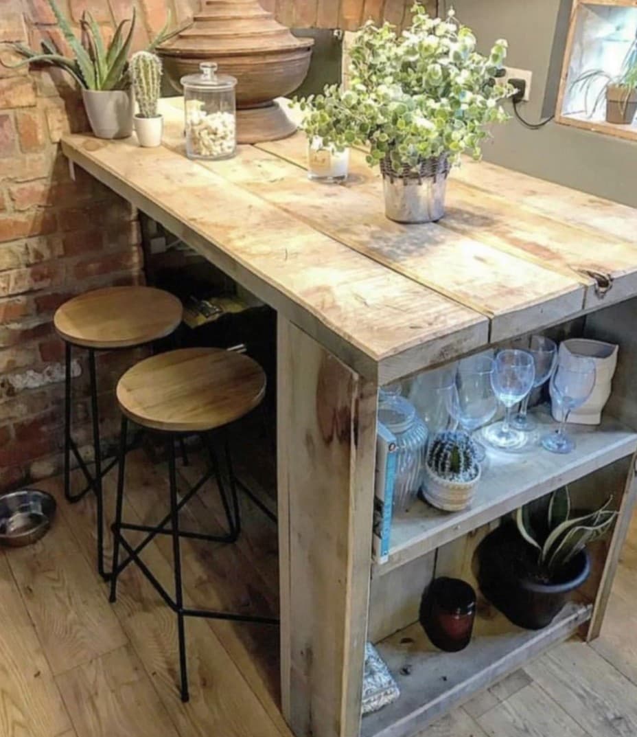 DIY Reclaimed Wood Bar Table: How to Build a Rustic Kitchen Island