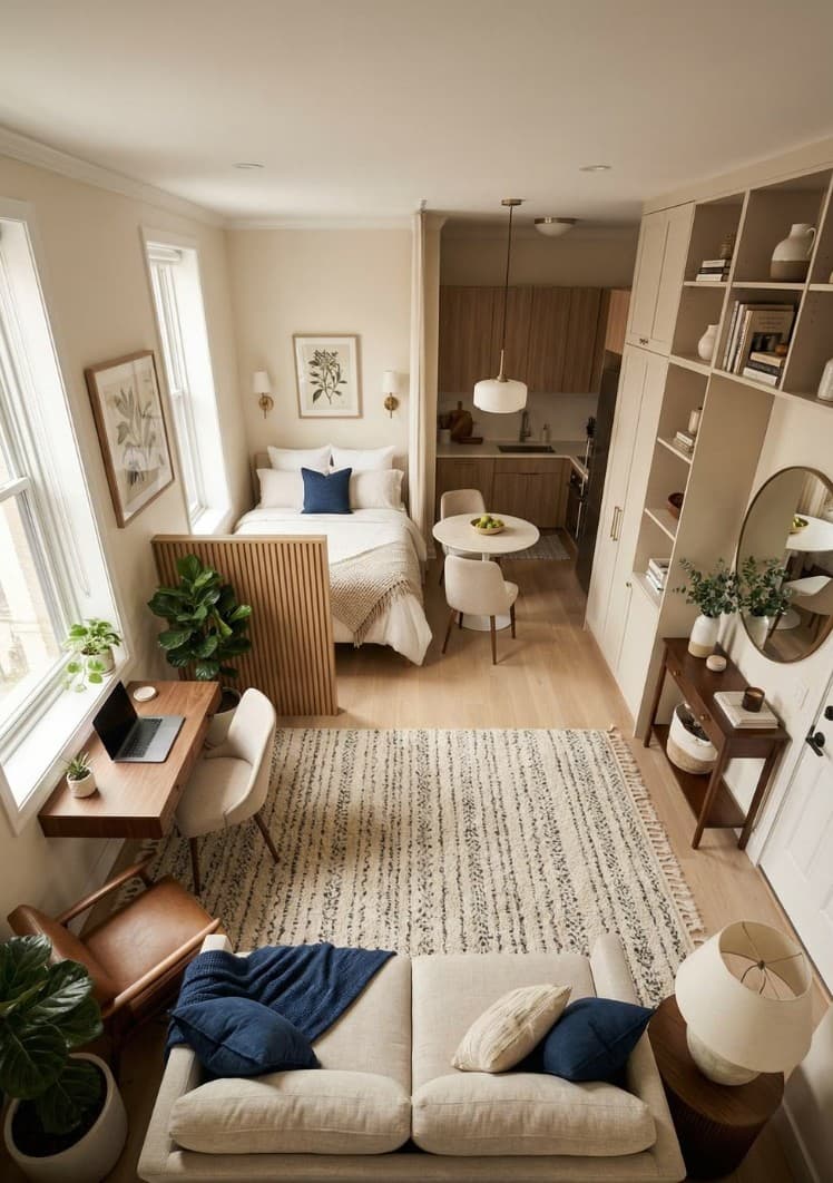 The Perfect Studio Layout: Navy, Oak and Every Zone in Its Place